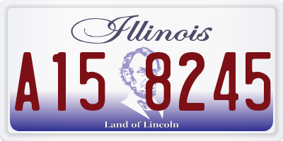 IL license plate A158245
