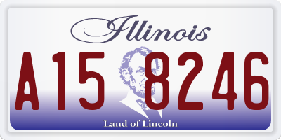 IL license plate A158246