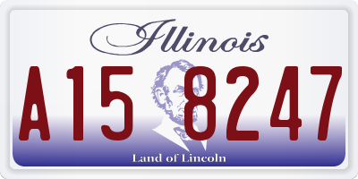 IL license plate A158247
