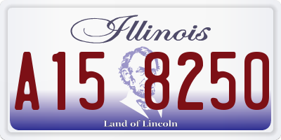 IL license plate A158250