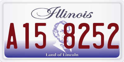 IL license plate A158252