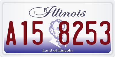 IL license plate A158253