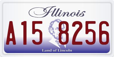 IL license plate A158256