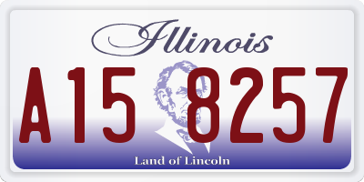 IL license plate A158257
