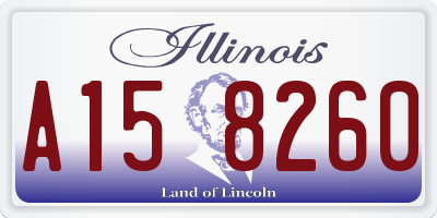 IL license plate A158260