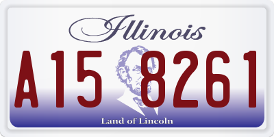IL license plate A158261
