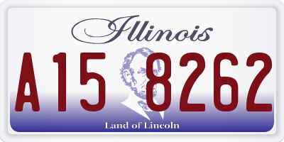 IL license plate A158262