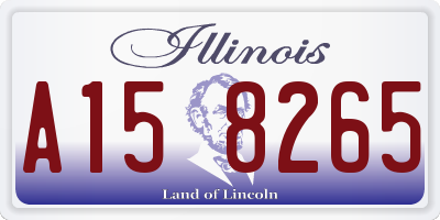 IL license plate A158265