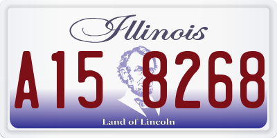 IL license plate A158268