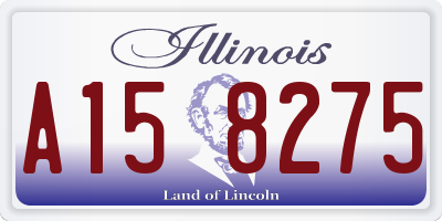 IL license plate A158275