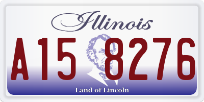 IL license plate A158276