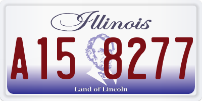 IL license plate A158277