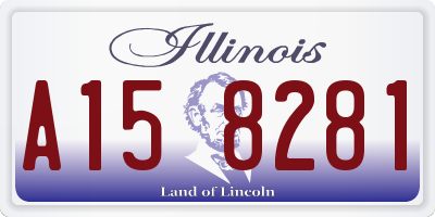 IL license plate A158281