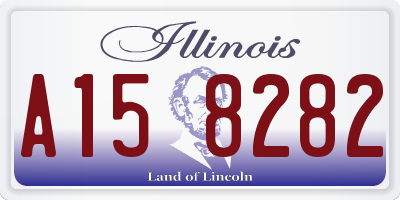 IL license plate A158282