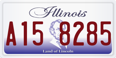 IL license plate A158285