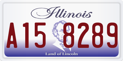 IL license plate A158289