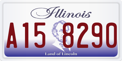 IL license plate A158290