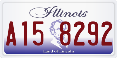 IL license plate A158292