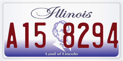 IL license plate A158294