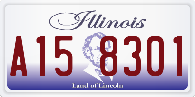 IL license plate A158301