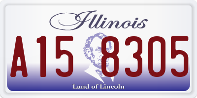 IL license plate A158305