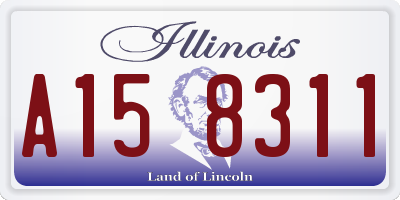 IL license plate A158311