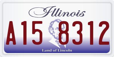 IL license plate A158312