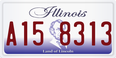 IL license plate A158313