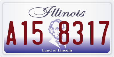 IL license plate A158317