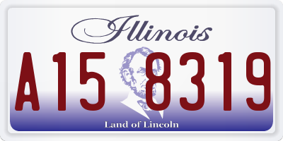 IL license plate A158319