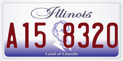 IL license plate A158320