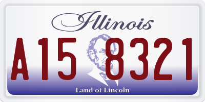 IL license plate A158321