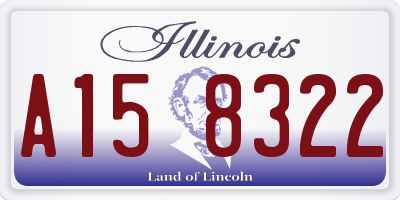 IL license plate A158322