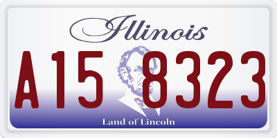 IL license plate A158323