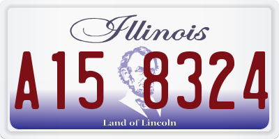 IL license plate A158324