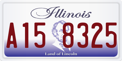 IL license plate A158325