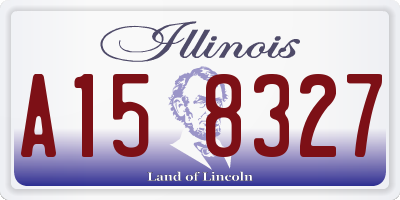 IL license plate A158327