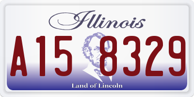 IL license plate A158329