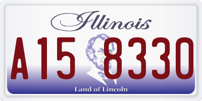 IL license plate A158330