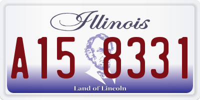 IL license plate A158331