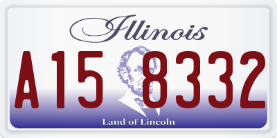 IL license plate A158332