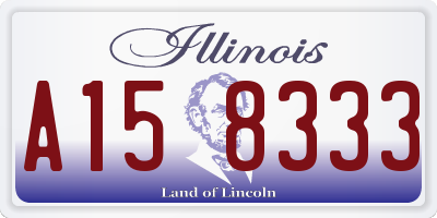 IL license plate A158333