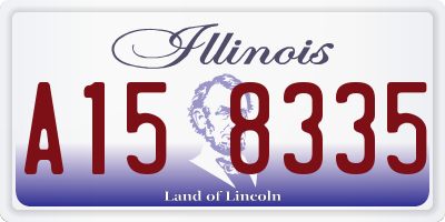 IL license plate A158335
