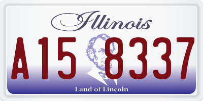 IL license plate A158337