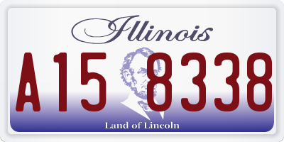 IL license plate A158338