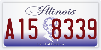 IL license plate A158339