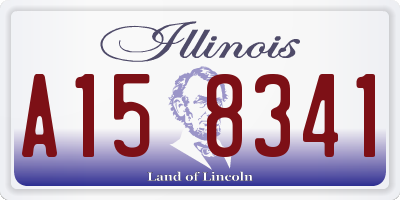IL license plate A158341