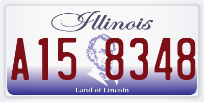 IL license plate A158348