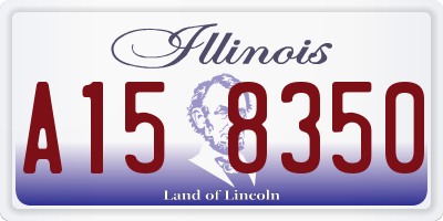 IL license plate A158350
