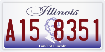 IL license plate A158351